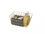 WENKO - Viana Gold Arrangement Basket - Home Bathroome / Items